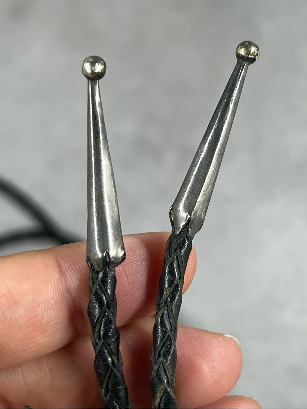 Vintage Mid-Century Southwestern Sterling Silver Bolo Tie
